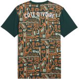 Puma - Prematch Shirt - Wit - Oranje Groene Details - DryCell Technologie