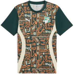 Puma - Prematch Shirt - Wit - Oranje Groene Details - DryCell Technologie