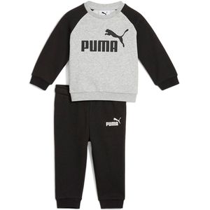 Puma - Minicats Ess Raglan - Trainingspak - Zwart - Gerecycled Materiaal