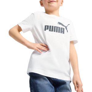 PUMA - T-shirt - Zwart - Katoen - Rubber Logo