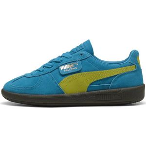 Puma - Palermo - Sneakers - Turquoise/Limietgroen - Leer/Synthetisch