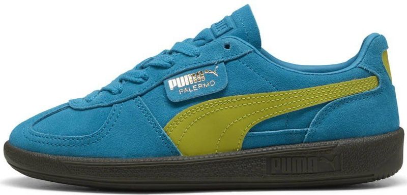 Puma - Palermo - Sneakers - Turquoise/Limietgroen - Leer/Synthetisch