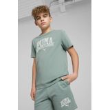 PUMA Class T-shirt - Groen - Katoen - Ronde Hals - Korte Mouwen
