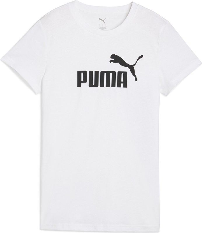 PUMA ESS No. 1 T-shirt met logo voor Dames, Wit, Maat XXS