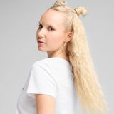 Puma - Essentials Logo T-Shirt - Wit - Katoen - Dames
