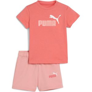 Puma Minicats Ess Set - T-shirt - Zwart - Katoen - Korte Mouwen