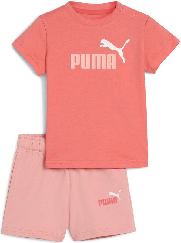 Puma Minicats Ess Set - T-shirt - Zwart - Katoen - Korte Mouwen