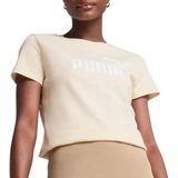 Puma - Essentials Logo T-Shirt - Zwart - Katoen Mix