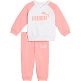 PUMA - MINICATS ESS Raglan Crew Set - Trainingspak - Pink Fruit - Katoen