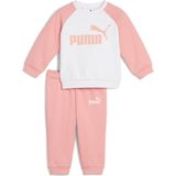 PUMA - MINICATS ESS Raglan Crew Set - Trainingspak - Pink Fruit - Katoen