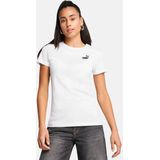 PUMA - ESS SMALL NO. 1 LOGO TEE - T-shirt - Puma White - 100% Katoen