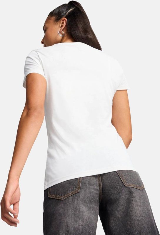 PUMA - ESS SMALL NO. 1 LOGO TEE - T-shirt - Puma White - 100% Katoen