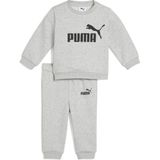 PUMA - Crewset - Fleece - Zwart - Geribbelde Boorden