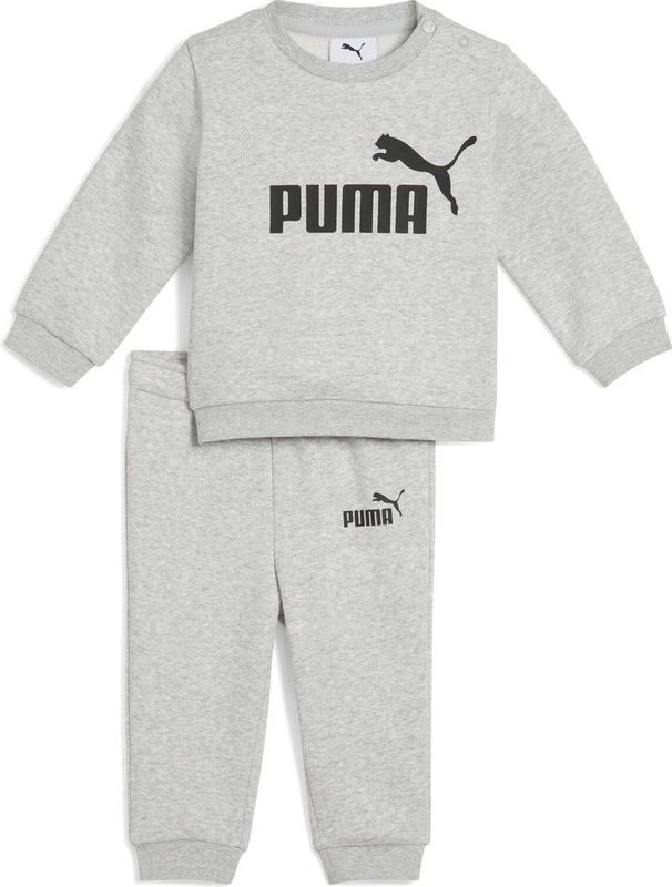 PUMA - Crewset - Fleece - Zwart - Geribbelde Boorden
