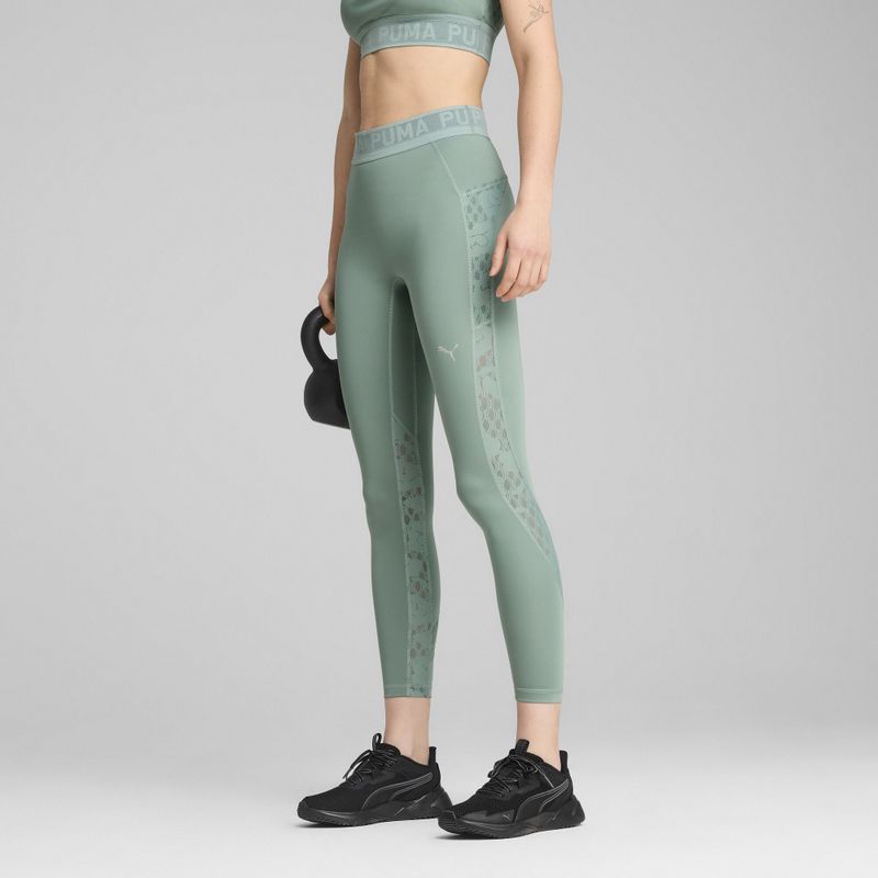 Puma Lace Hoge Taille 7/8 Leggings Groen 2XS Vrouw