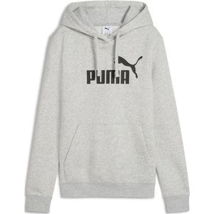 Puma - Essentials Logo Hoodie - Dames - Grijs - Katoen