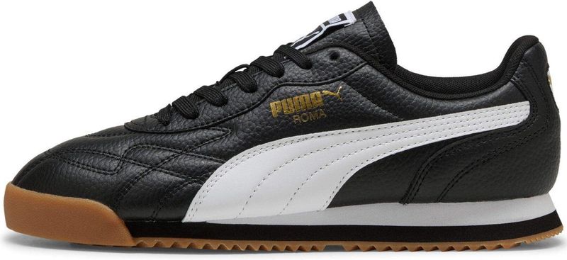 PUMA - Roma Anniversario - Sneakers - Zwart/Wit/Goud - Leren Basis