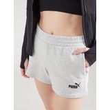 PUMA ESS Small No. 1 Logo short voor Dames, Grijs, Maat XXS