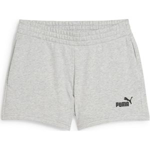 PUMA ESS Small No. 1 Logo short voor Dames, Grijs, Maat XXS