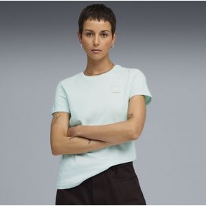 PUMA - ESSENTIAL ELEVATED - T-shirt - Blauw - Korte Mouwen - Katoen