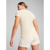 Puma - ESS ELEVATED - T-shirt - Crème Wit - Dames