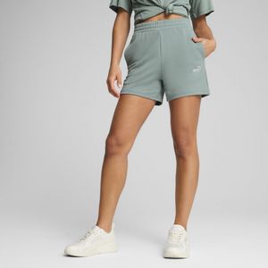 Puma - Essentials Small Logo - Korte Broek - Zwart - Ribbeen Tailleband met Trekkoord