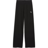 PUMA - Ribbroek - Grijs - Geribbelde Stof - Elastische Tailleband