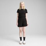 Puma - Essentials Elevated High-Rise Shorts - Zwart - 62% Gerecycled Polyester