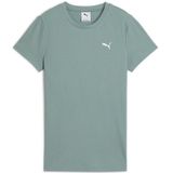 PUMA - ESS ELEVATED RIB TEE - T-shirt - Groen - 62% Polyester, 34%