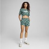 PUMA - ESS GRAPHIC - Korte Broek - Groen - Dames