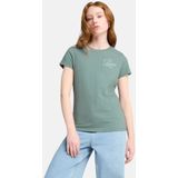 PUMA - Grafisch Borduursel T-shirt - Rood - Gerecycled Katoen