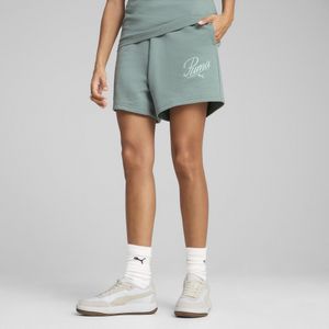 PUMA - Korte Broek - Zwart - Gerecycled Materiaal - Hoge Taille