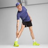 Puma - Graphic Mesh T-shirt - Blauw - 94% Gerecycled Polyester - Korte Mouwen