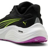 PUMA - Electrify NITRO? 4 - Hardloopschoenen - Zwart/Geel - Materiaal van Gerecyclede Materialen