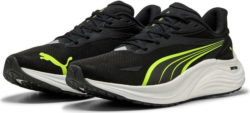 Puma - Electrify Nitro 4 - Hardloopschoenen - Zwart - Gerecycled Materiaal