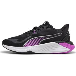 Puma Power Hybrid Hardloopschoenen Dames - Zwart - Paars - Wit