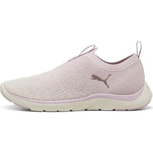 PUMA - Softride Remi - Hardloopschoenen - Roze/Wit/Goud - Bovenwerk van Stof