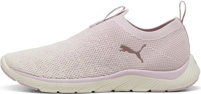 PUMA - Softride Remi - Hardloopschoenen - Roze/Wit/Goud - Bovenwerk van Stof