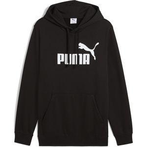 Puma - Essentials Logo Hoodie - Grijs - Fleece - Duurzaam Materiaal
