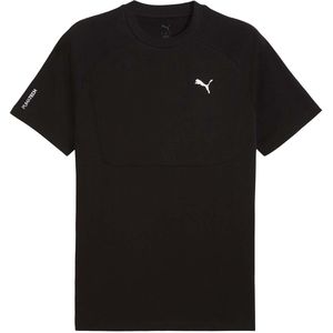 PUMA - Sportshirt - Zwart - 100% Katoen - Korte Mouwen