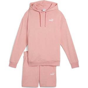 PUMA Short Hooded Relaxed Sweat Suit - Trainingspak - Pink Fruit - Gerecycled Materiaal