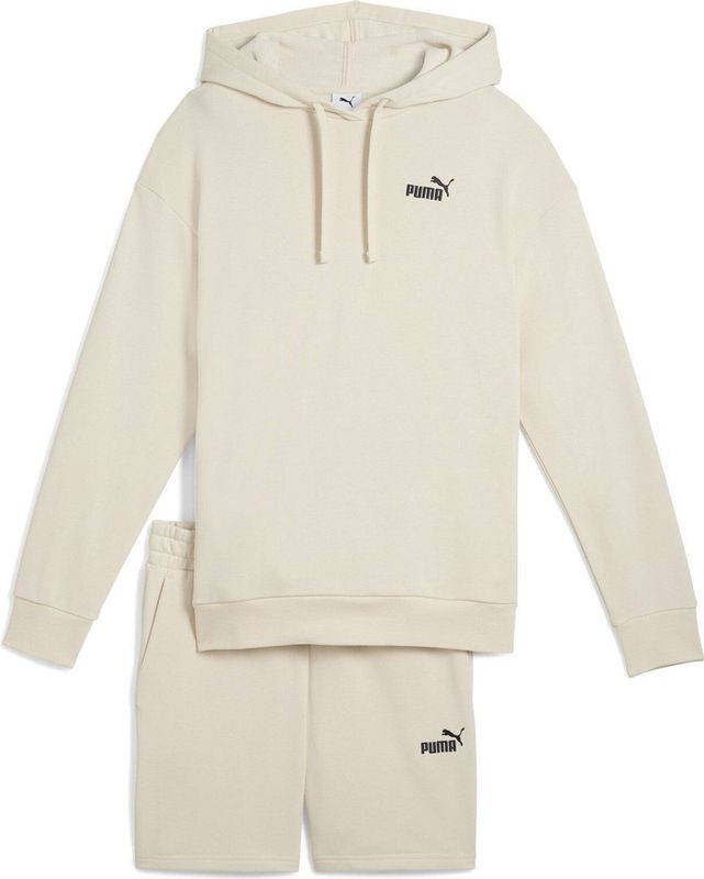 PUMA - Short Hooded Relaxed Sweat Suit - Dames Trainingspak - Alpine Snow
