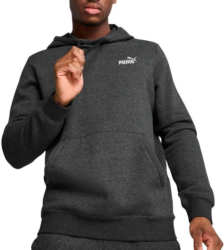 PUMA - Essentials - Hoodie - Grijs - Met No. 1-logo
