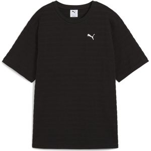 PUMA T-Shirt "ESS ELEVATED Strukturiertes Relaxed Fit T-Shirt Damen"
