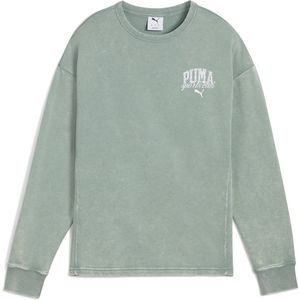 PUMA - Crewneck - Sweater - Grijs - French Terry - Gerecycled Materiaal