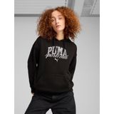 PUMA - Relaxte Hoodie - Grafische Print - Fleecestof - Kangoeroezak