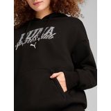 PUMA - Relaxte Hoodie - Grafische Print - Fleecestof - Kangoeroezak
