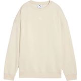 PUMA - ESS OVERSIZED CREW FL - Shirt - Alpine Snow - 66% Katoen, 34% Polyester