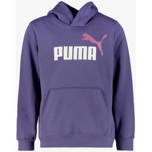 Puma - ESS+ 2 Col Big Logo FL - Hoodie - Blauw - Katoen/Polyester