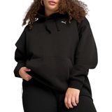 Puma - Essential Relaxed Hoodie - Zwart - Ademend Materiaal
